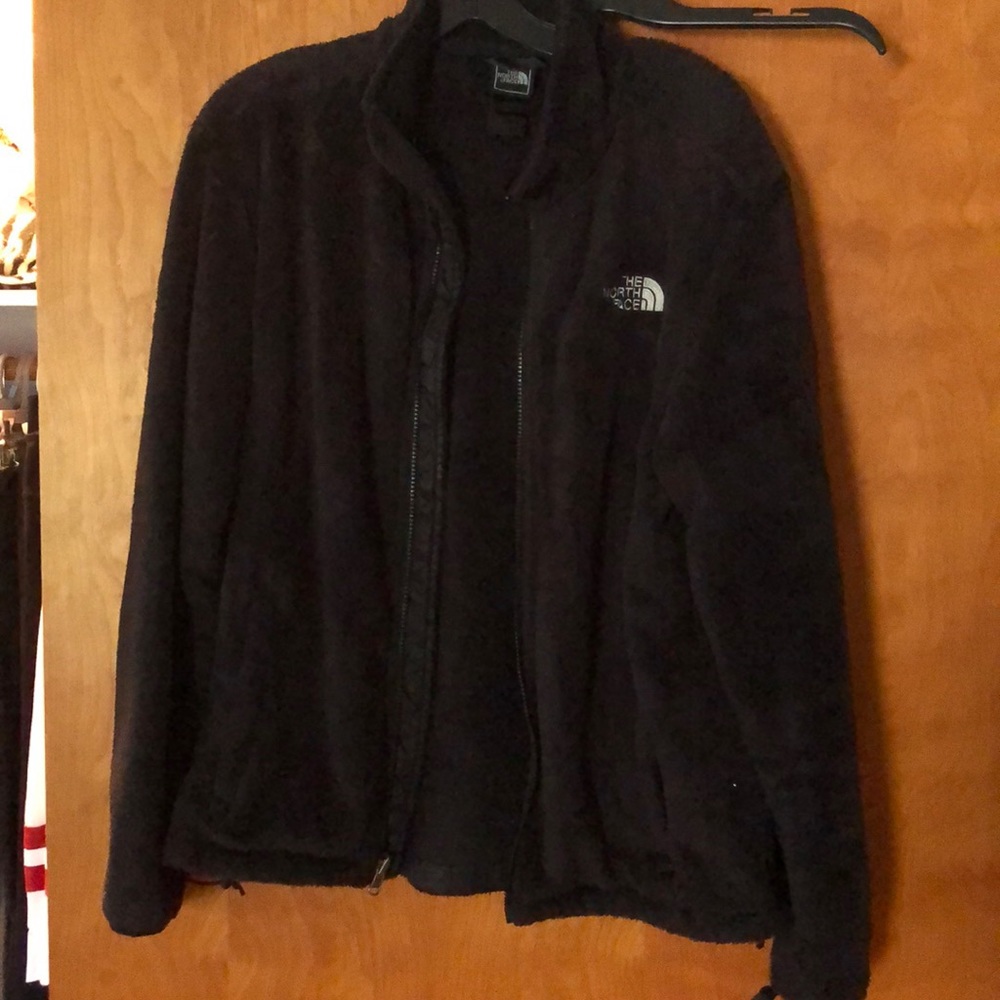 Black teddy bear material- The North Face